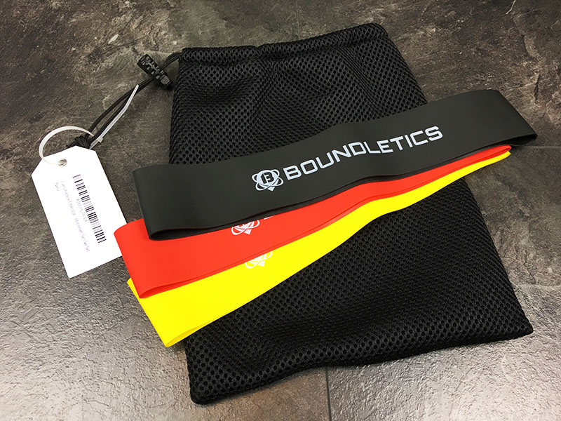 Fitnessband Test Boundletics 3er Set Loop-Bands mit Aufbewahrungsbeutel